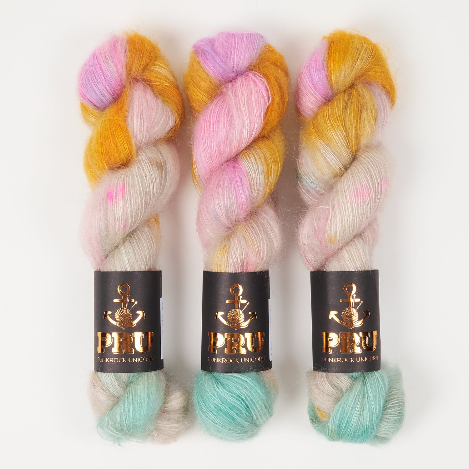Punk Rock Unicorn MOE - FESTIVAL Kid Mohair Silk Lace multicolour pink turquoise Yarn