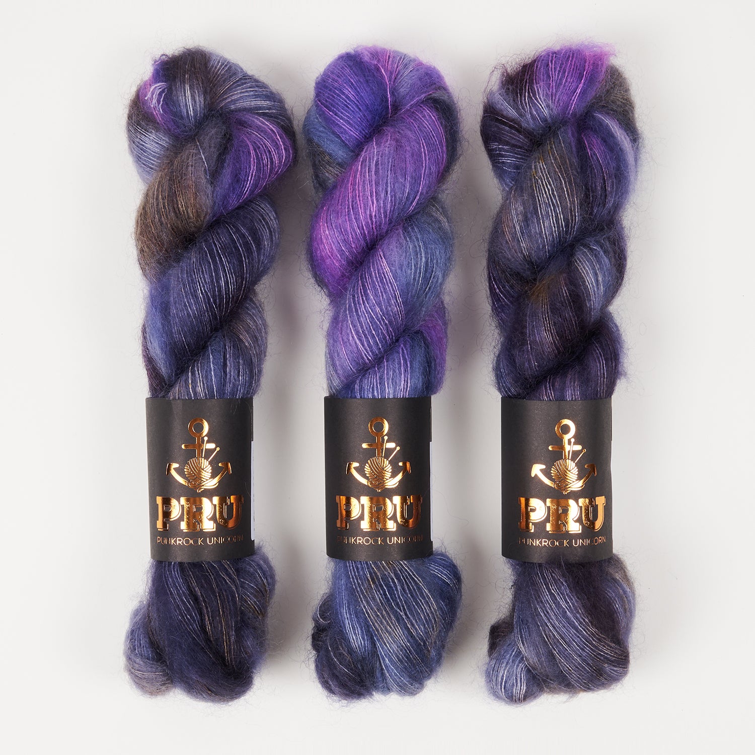 Punk Rock Unicorn MOE - FLYING Kid Mohair Silk Lace purple Yarn
