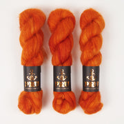 Punk Rock Unicorn MOE - FUCHS Kid Mohair Silk Lace red orange Yarn