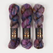 Punk Rock Unicorn MOE - GORILLA BLUE Kid Mohair Silk Lace multicolor Yarn