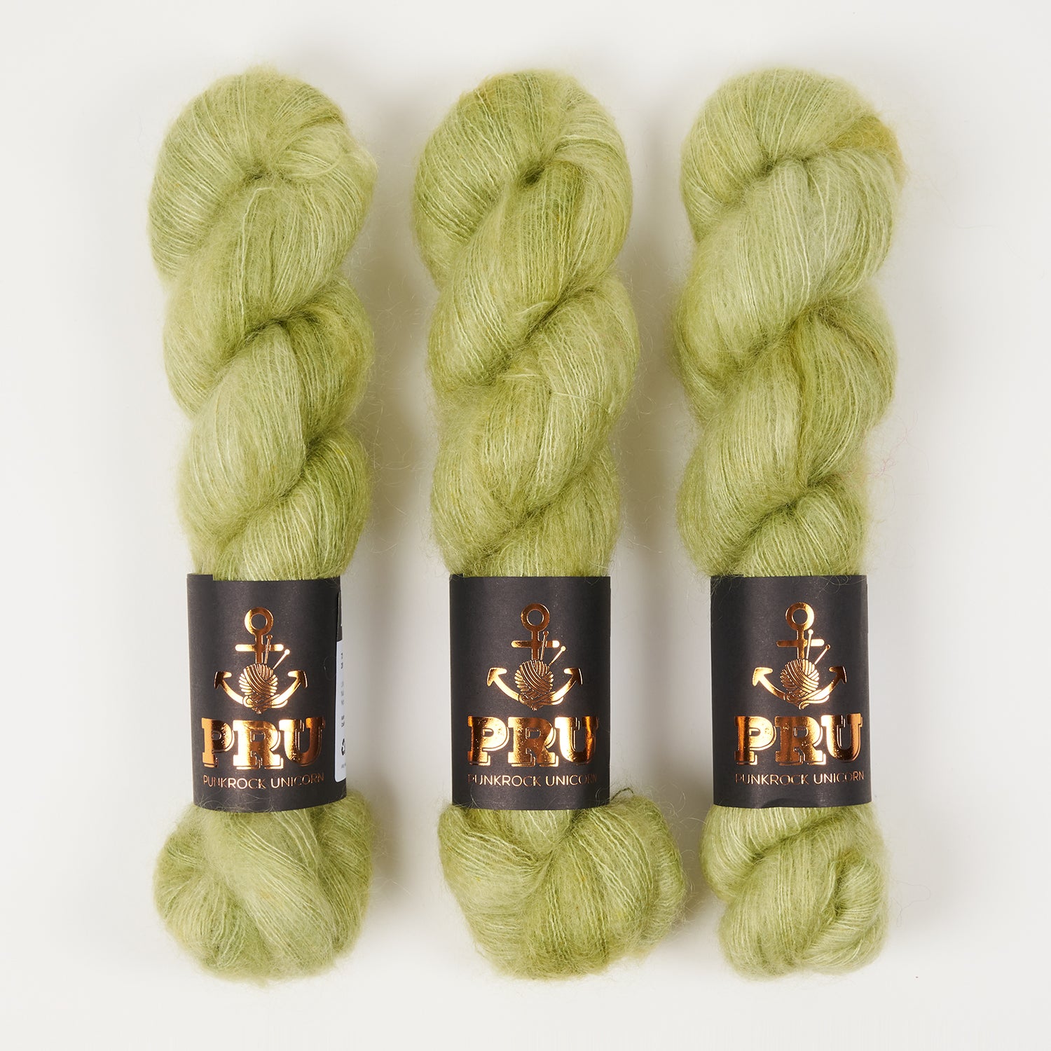 Punk Rock Unicorn MOE - GUACAMOLE Kid Mohair Silk Lace green Yarn