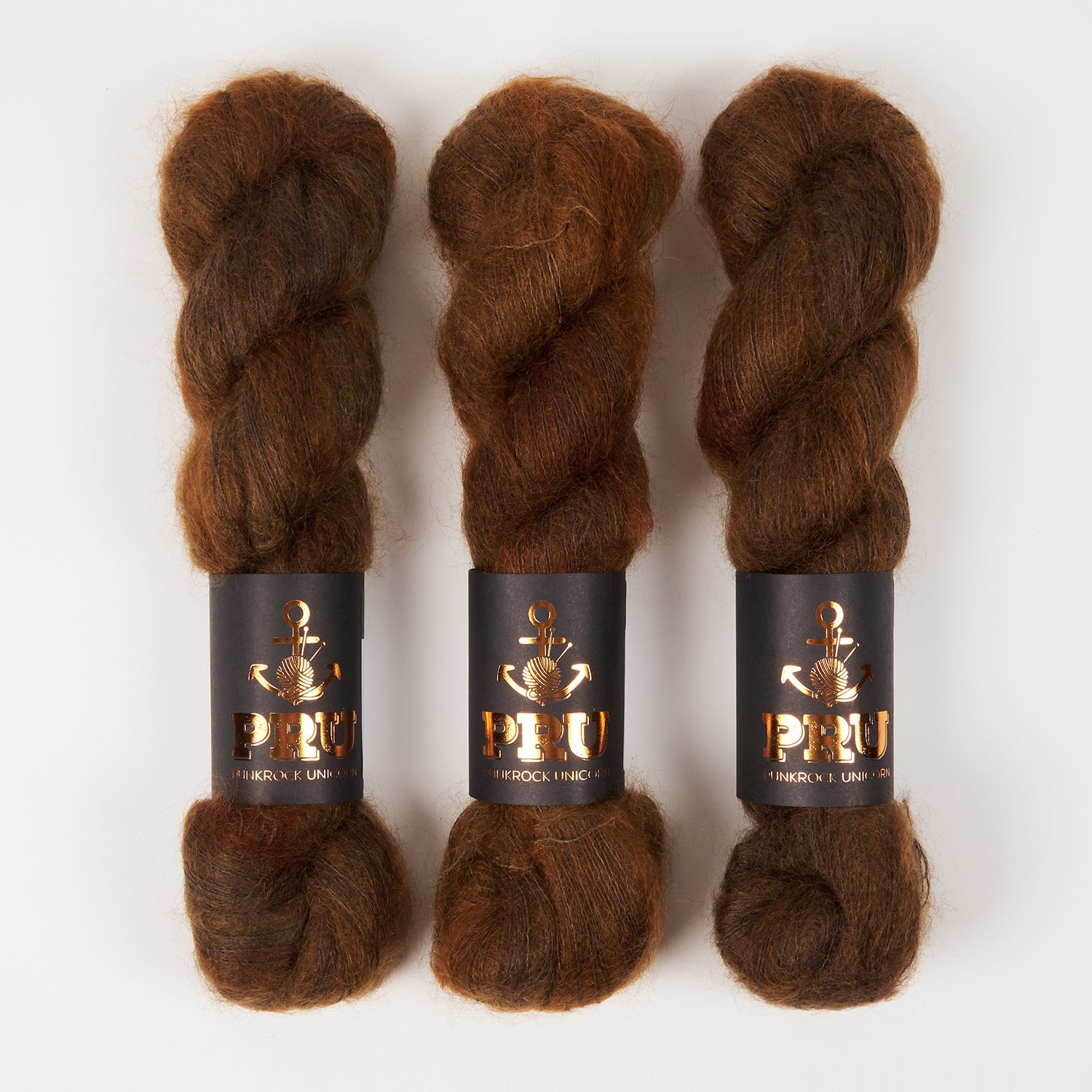 Punk Rock Unicorn MOE - LEATHER Kid Mohair Silk Lace brown Yarn