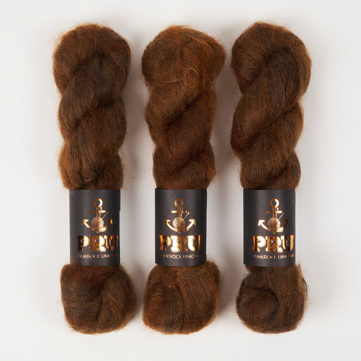 Punk Rock Unicorn MOE - LEATHER Kid Mohair Silk Lace brown Yarn