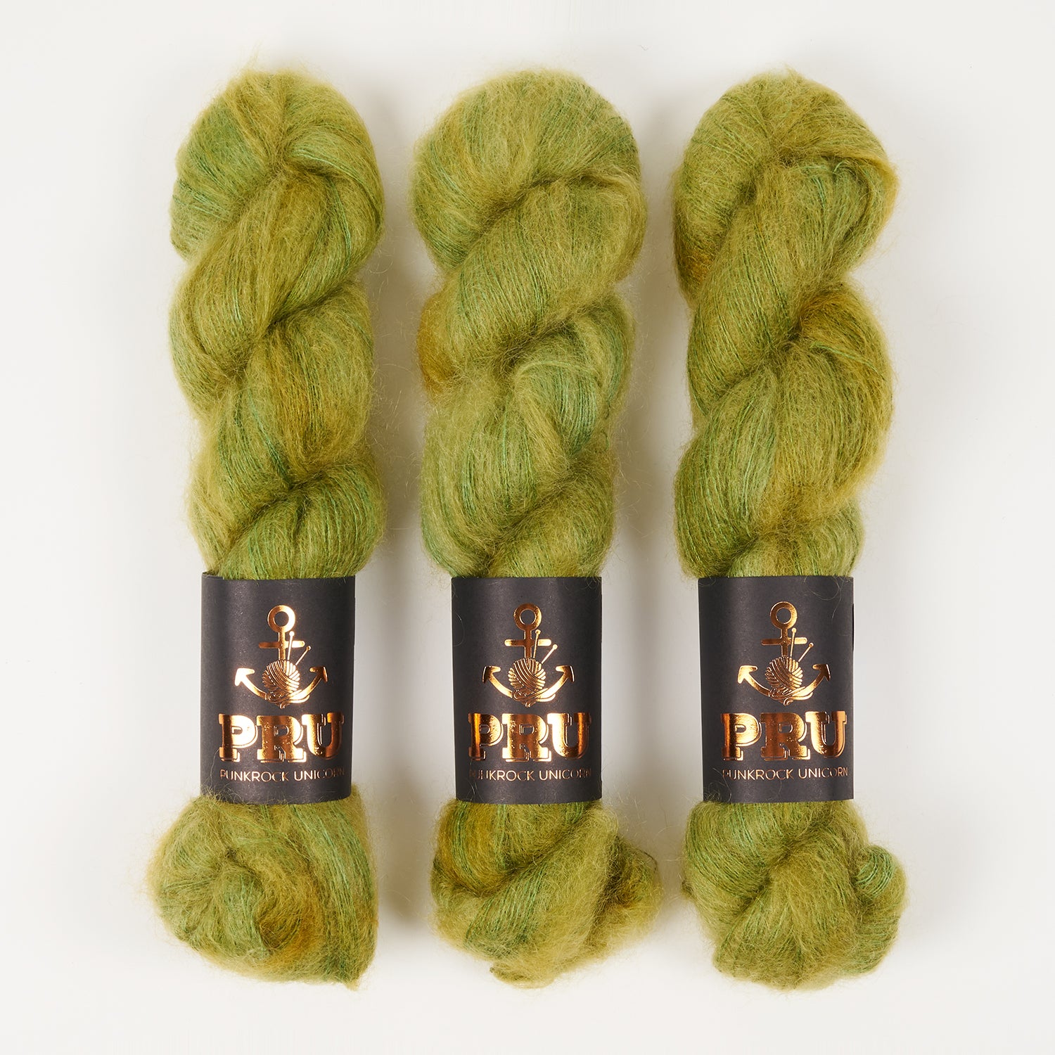 Punk Rock Unicorn MOE - MOSS Kid Mohair Silk Lace green Yarn