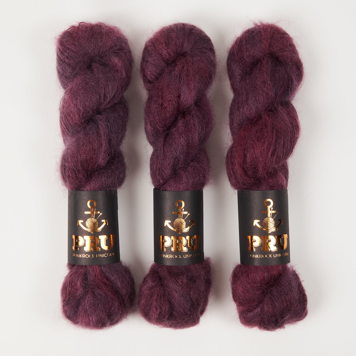 Punk Rock Unicorn MOE - OX Kid Mohair Silk Lace red Yarn