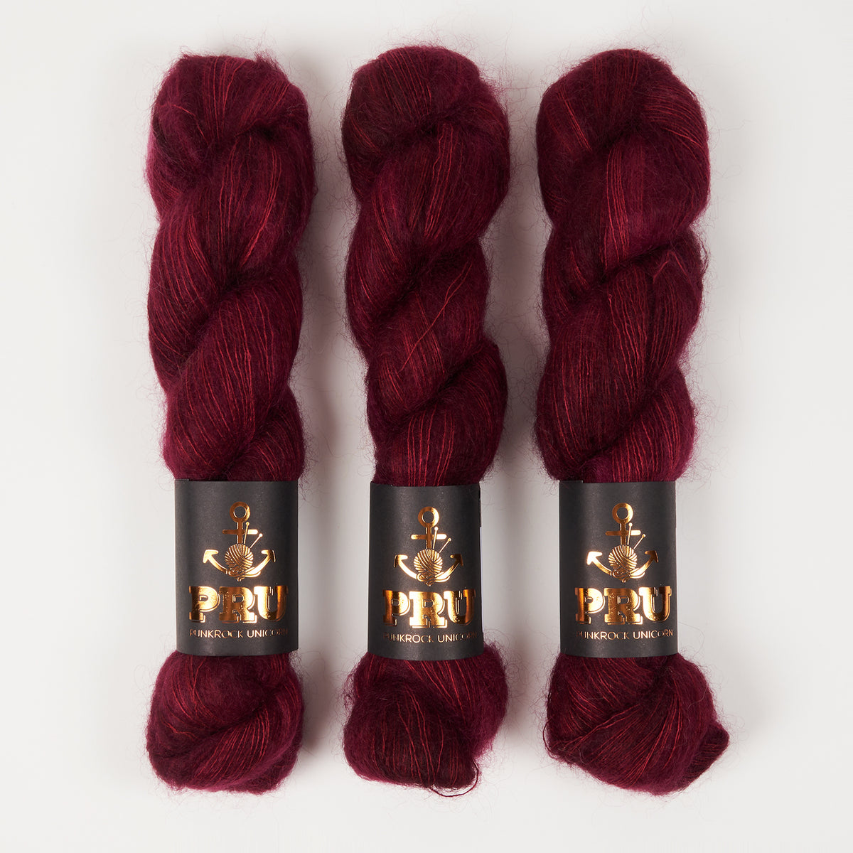 Punk Rock Unicorn MOE - PUNSCH Kid Mohair Silk Lace red Yarn