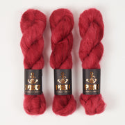 Punk Rock Unicorn MOE - RED VELVET Kid Mohair Silk Lace red Yarn
