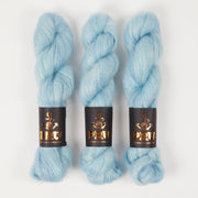 Punk Rock Unicorn MOE - SLIGHT BLUE Kid Mohair Silk Lace blue Yarn