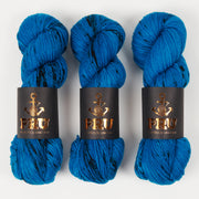 Punk Rock Unicorn SOUL DK - BLACK ICE Merino wool Nylon DK Sock blue Yarn