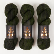 Punk Rock Unicorn SOUL DK - BOTTLE GREEN Merino wool Nylon DK Sock green Yarn