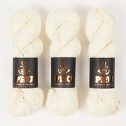 Punk Rock Unicorn SOUL DK - GOA LIGHT Merino wool Nylon DK Sock cream white Yarn