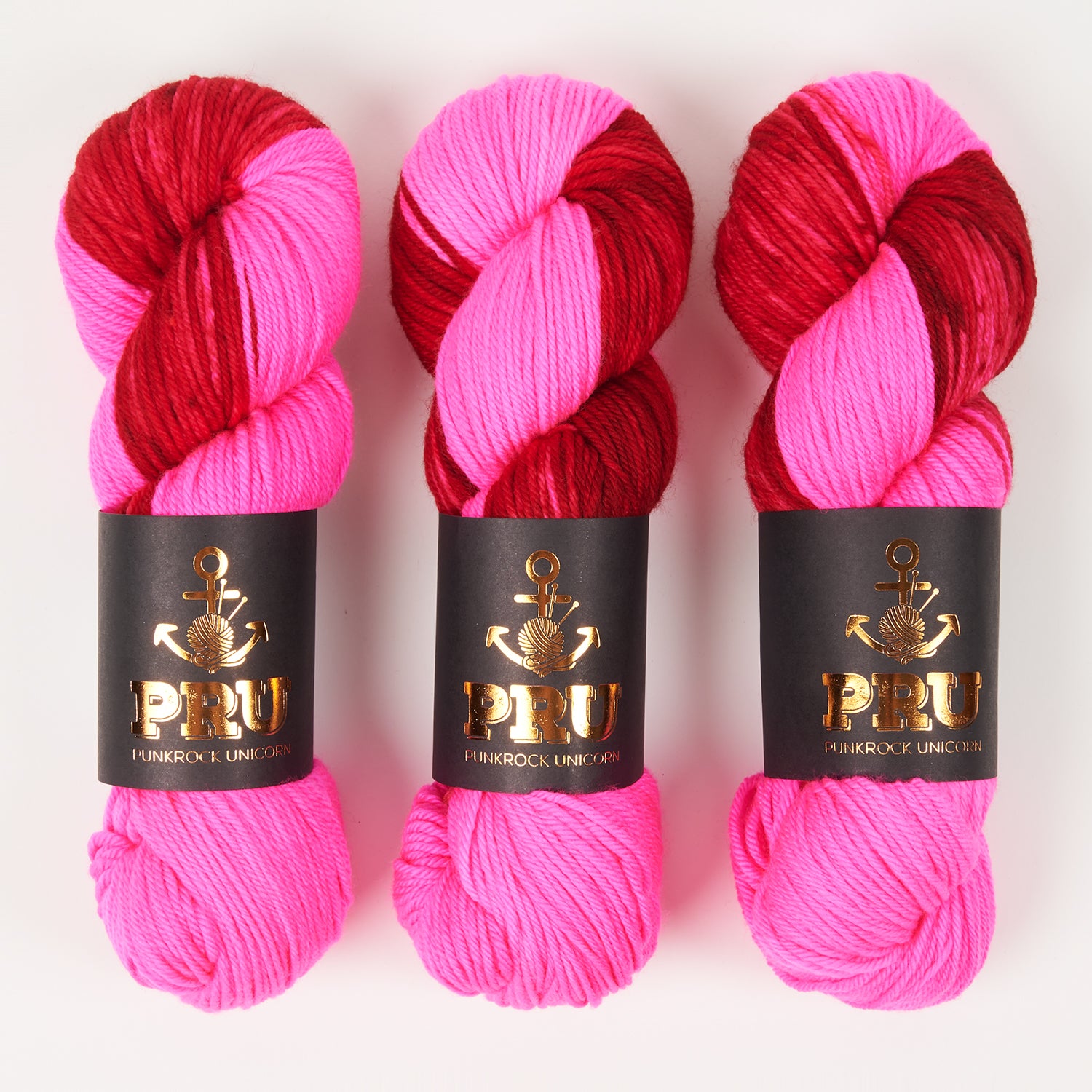 Punk Rock Unicorn SOUL DK - JELLY Merino wool Nylon DK Sock pink fuchsia Yarn