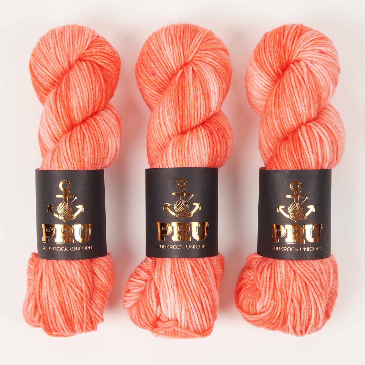 Punk Rock Unicorn SOUL DK - PEACHY BLOSSOM Merino wool Nylon DK Sock coral Yarn