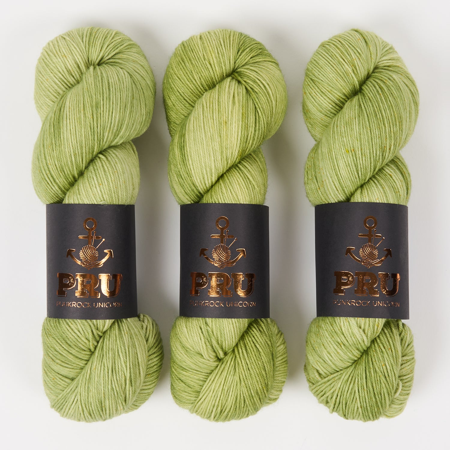 Punk Rock Unicorn SOUL - GUACAMOLE Merino wool Nylon Fingering  Sock green Yarn