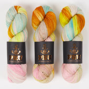 Punk Rock Unicorn SOUL - STRANDBAR Merino wool Nylon Fingering  Sock multicolour Yarn