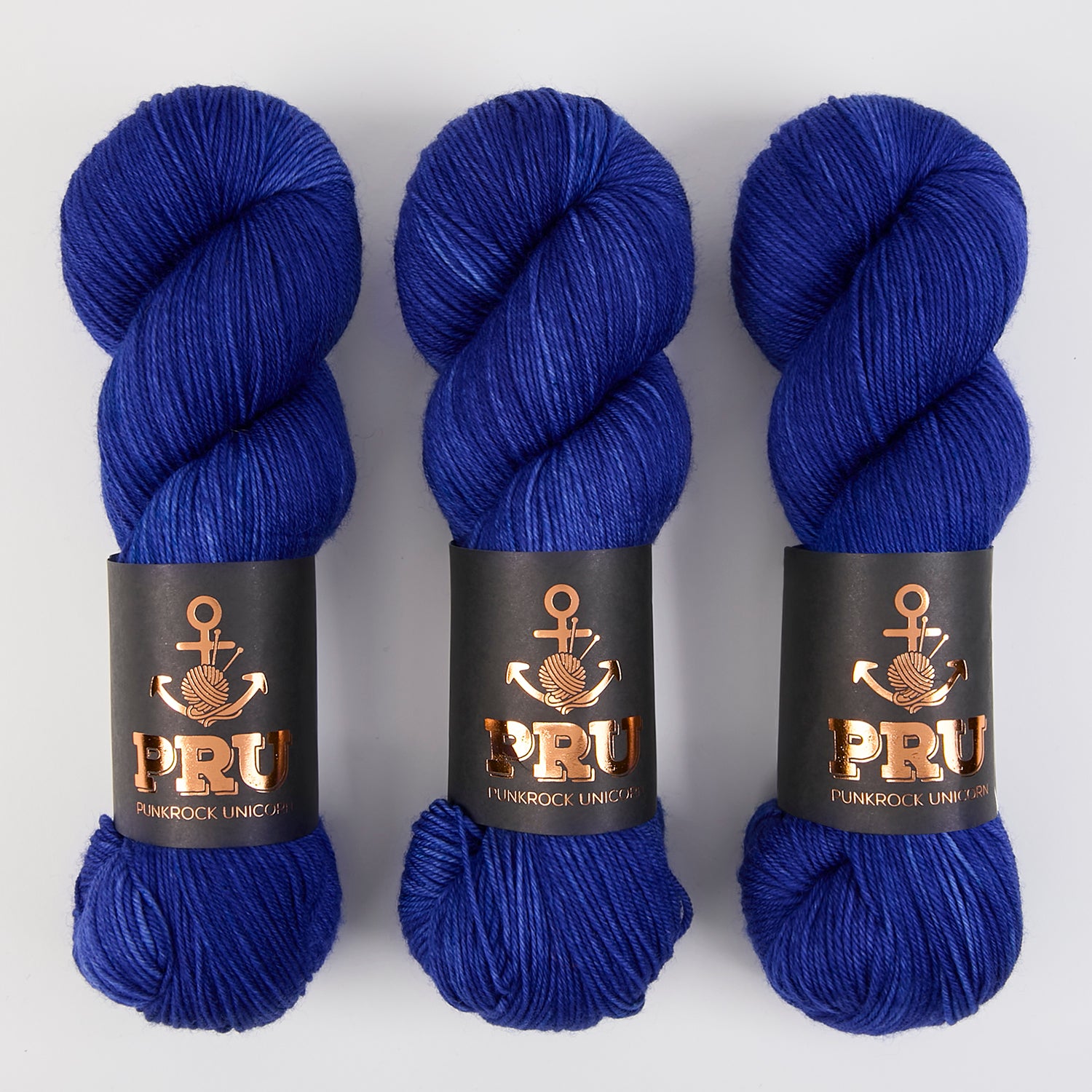 Punk Rock Unicorn SOUL - SANTORINI Merino wool Nylon Fingering  Sock blue Yarn