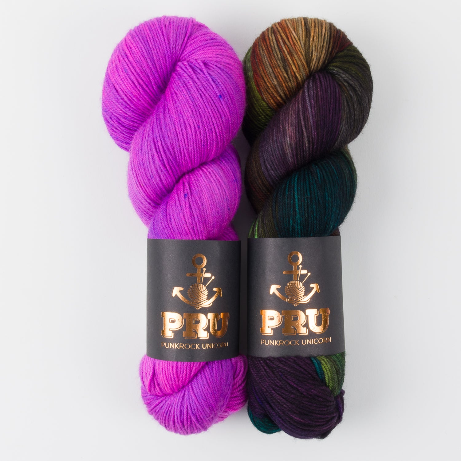 Punk Rock Unicorn PURPLE MESS Merino wool Nylon Fingering Quick Kits