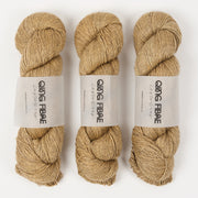 Qing Fibre QING YAK SINGLES - TURMERIC Merino wool Yak Silk Fingering yellow brown Yarn