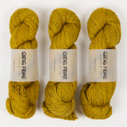 Qing Fibre QING YAK SINGLES - BISCUIT Merino wool Yak Silk Fingering yellow Yarn