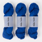 Qing Fibre QING YAK SINGLES - HERO Merino wool Yak Silk Fingering blue Yarn
