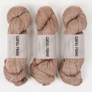 Qing Fibre QING YAK SINGLES - PEACHY Merino wool Yak Silk Fingering peach Yarn