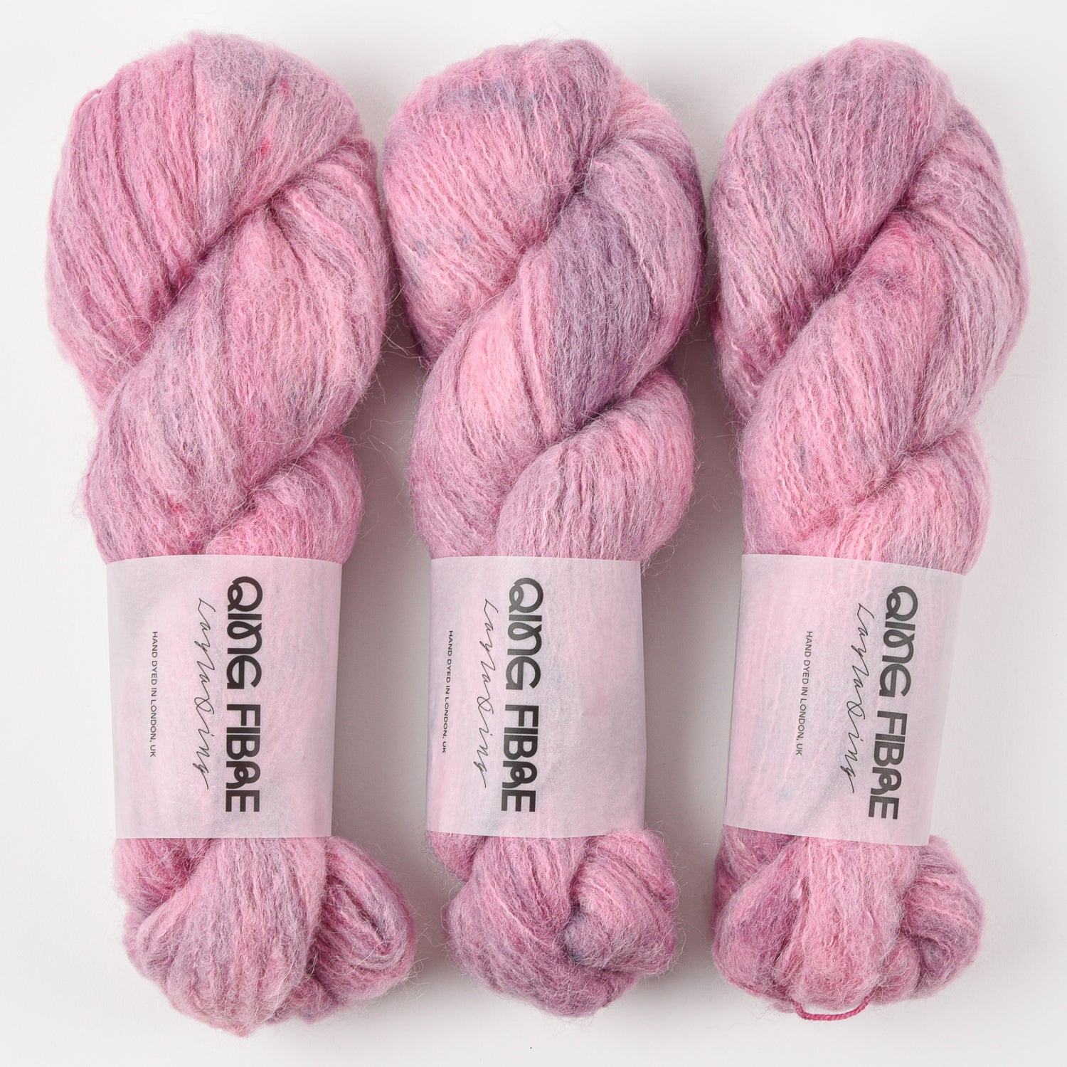 Qing Fibre MELTED BABY SURI - BALSAM Alpaca Merino wool Silk Sport pink Yarn