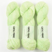 Qing Fibre MELTED BABY SURI - CUCUMBER Alpaca Merino wool Silk green Yarn