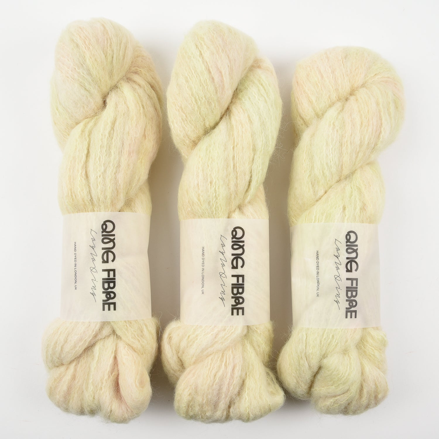 Qing Fibre MELTED BABY SURI - DESERT Alpaca Merino wool Silk cream Yarn