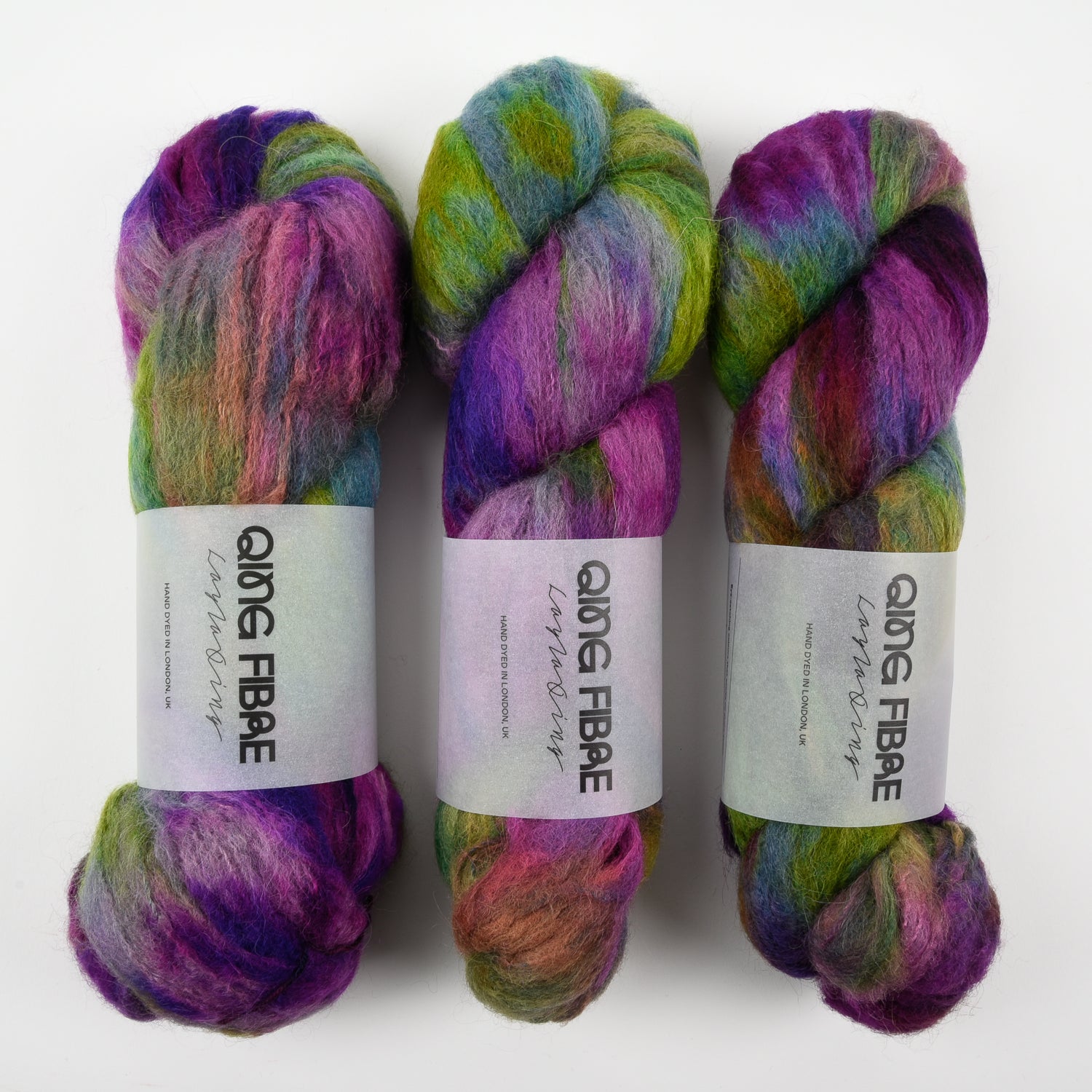 Qing Fibre MELTED BABY SURI - ELDERWOOD Alpaca Merino wool Silk Sport multicolour Yarn