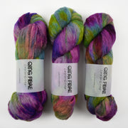 Qing Fibre MELTED BABY SURI - ELDERWOOD Alpaca Merino wool Silk Sport multicolour Yarn