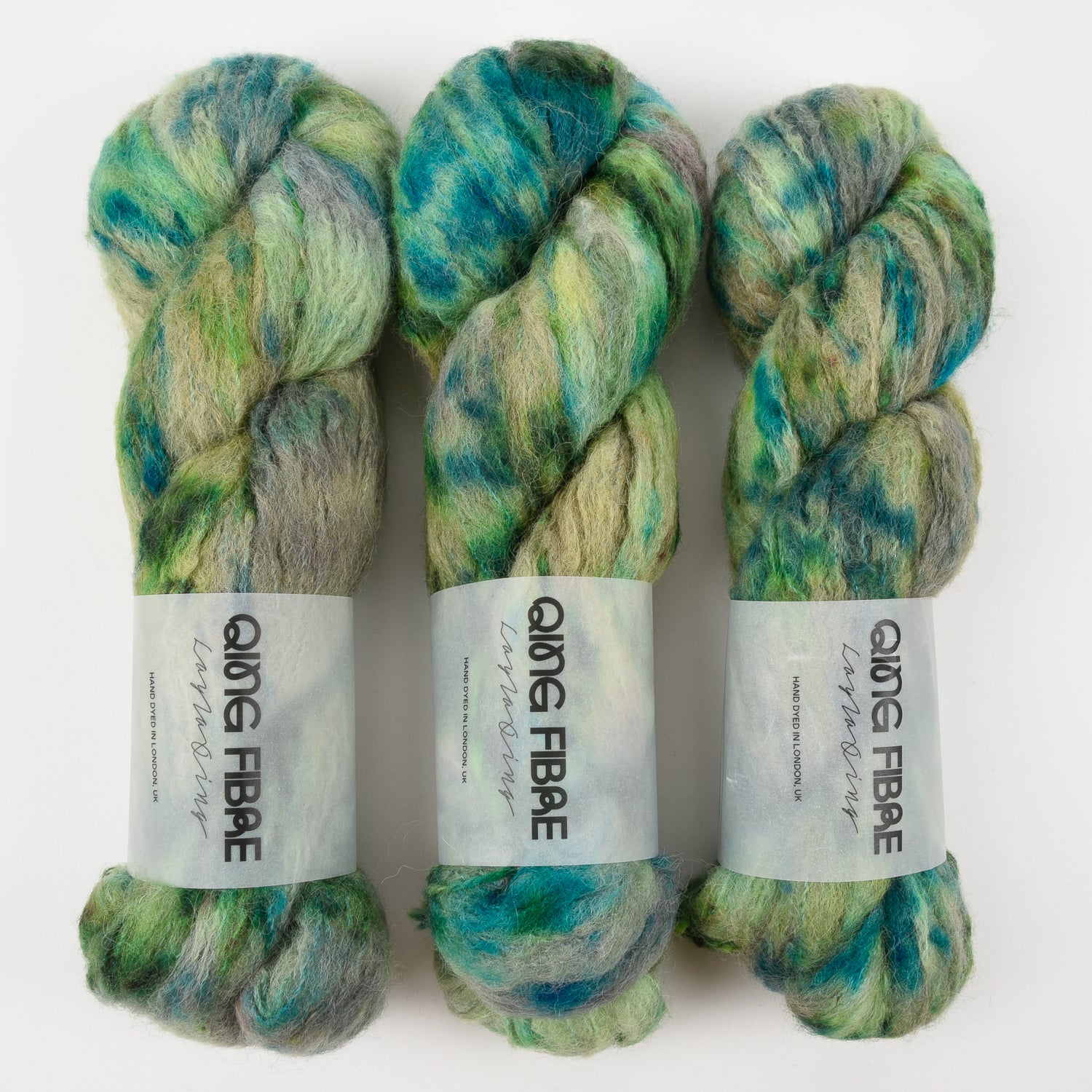 Qing Fibre MELTED BABY SURI - JUNIPER Alpaca Merino wool Silk Yarn
