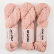 Qing Fibre MELTED BABY SURI - LEMONADE Alpaca Merino wool Silk Sport peach Yarn