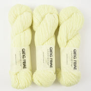 Qing Fibre MELTED BABY SURI - LIGHTNING Alpaca Merino wool Silk Sport yellow neon Yarn