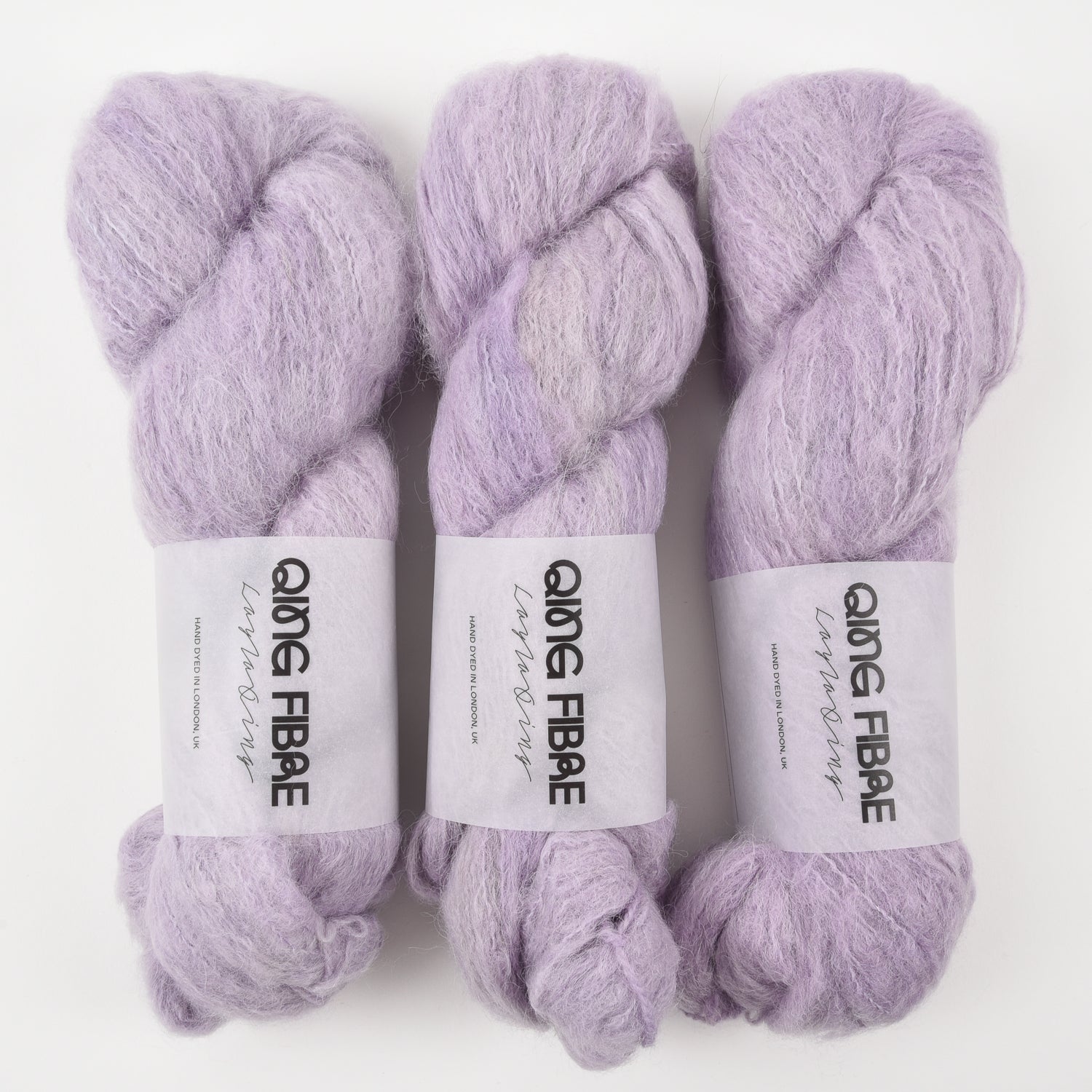 Qing Fibre MELTED BABY SURI - LILAC Alpaca Merino wool Silk Sport purple Yarn