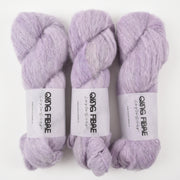 Qing Fibre MELTED BABY SURI - LILAC Alpaca Merino wool Silk Sport purple Yarn
