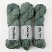 Qing Fibre MELTED BABY SURI - MALACHITE Alpaca Merino wool Silk Sport green Yarn