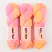 Qing Fibre MELTED BABY SURI - MANDRAKE Alpaca Merino wool Silk Sport neon pink Yarn
