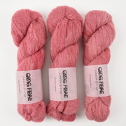 Qing Fibre MELTED BABY SURI - MIRACLE BERRY Alpaca Merino wool Silk pink Yarn