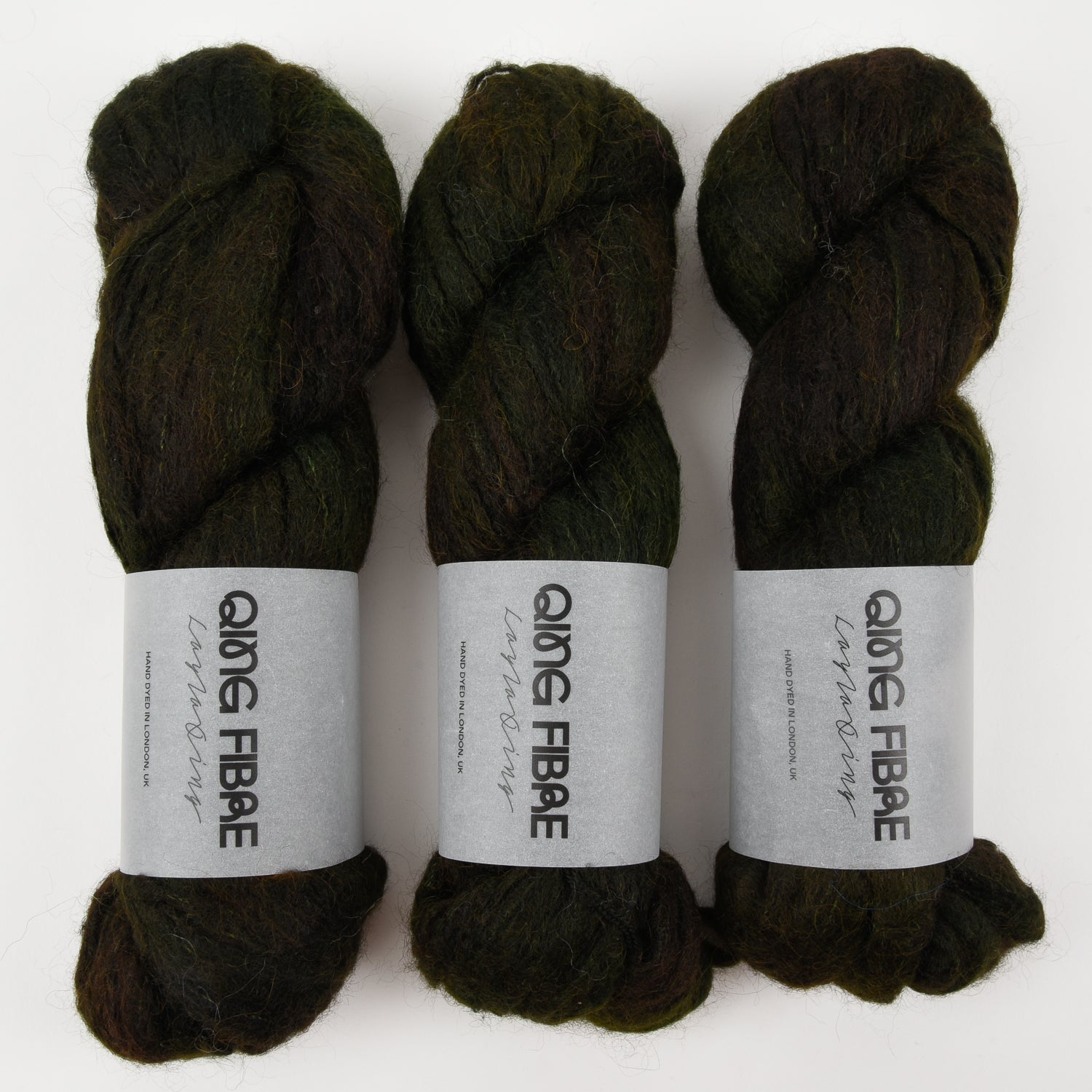 Qing Fibre MELTED BABY SURI - MOSS Alpaca Merino wool Silk Sport Yarn
