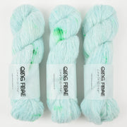 Qing Fibre MELTED BABY SURI - NASSAU Alpaca Merino wool Silk Sport turquoise blue Yarn