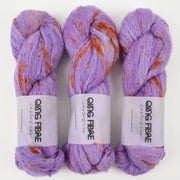 Qing Fibre MELTED BABY SURI - PURPLE HAZE Alpaca Merino wool Silk Sport purple Yarn