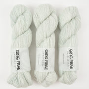Qing Fibre MELTED BABY SURI - ROSEMARY Alpaca Merino wool Silk Sport green Yarn