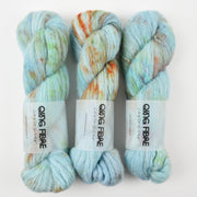 Qing Fibre MELTED BABY SURI - SKY BLUE Alpaca Merino wool Silk Sport blue Yarn