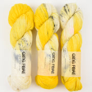 Qing Fibre MELTED BABY SURI - SMILER Alpaca Merino wool Silk Sport yellow Yarn