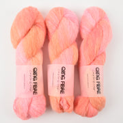 Qing Fibre MELTED BABY SURI - SNAPPER Alpaca Merino wool Silk Sport pink Yarn