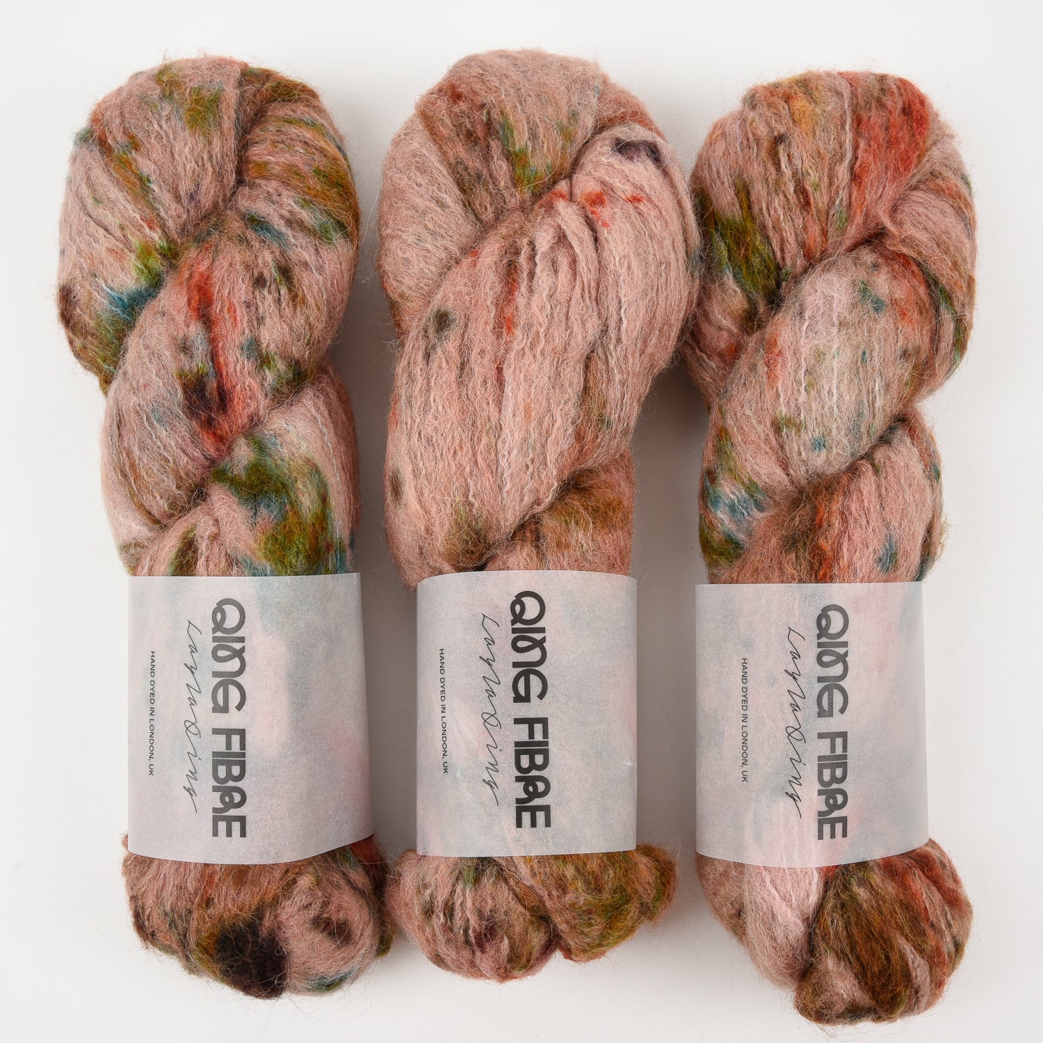 Qing Fibre MELTED BABY SURI - SPIRIT Alpaca Merino wool Silk peach Yarn