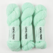 Qing Fibre MELTED BABY SURI - STUN Alpaca Merino wool Silk Sport green Yarn