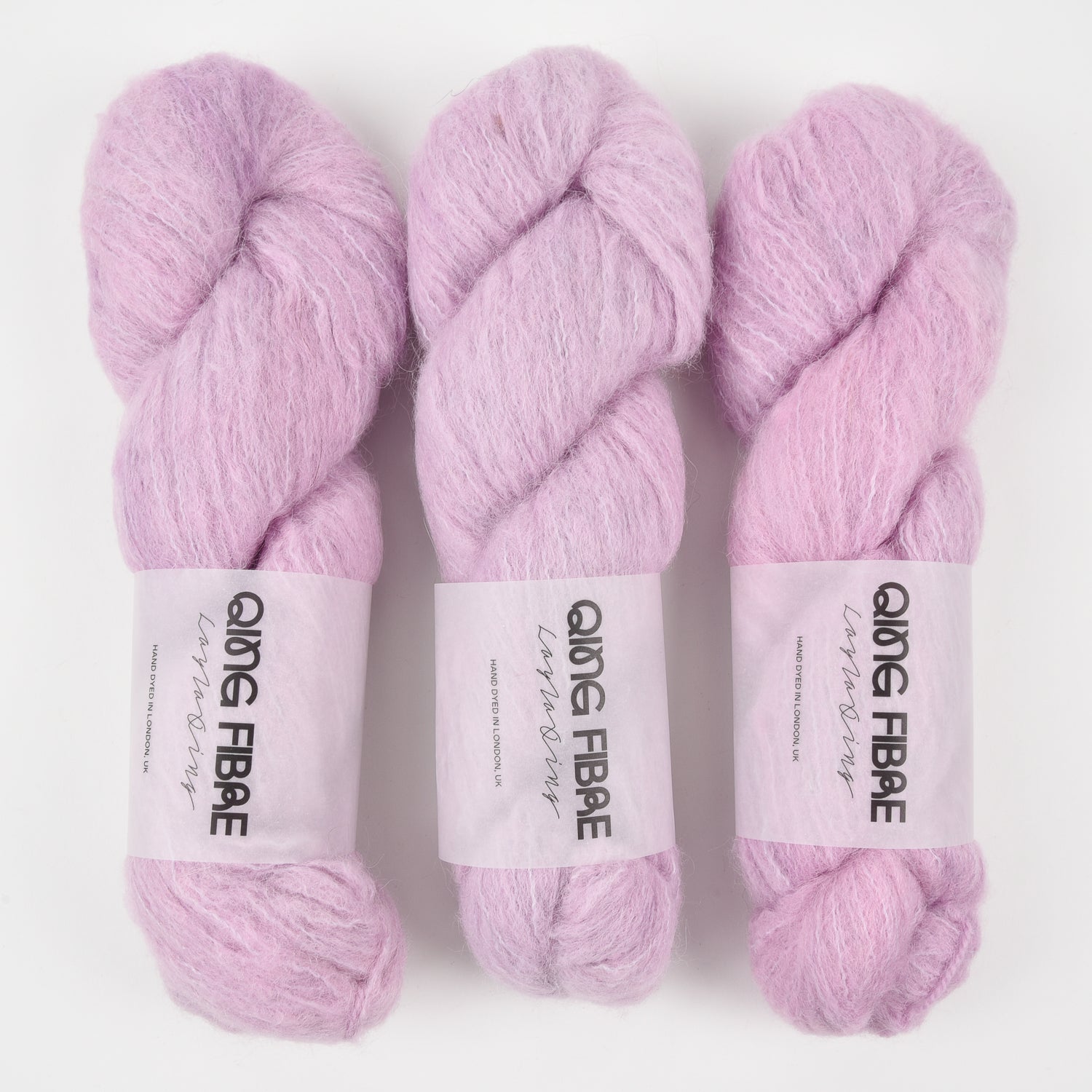 Qing Fibre MELTED BABY SURI - THISTLE Alpaca Merino wool Silk Sport pink Yarn
