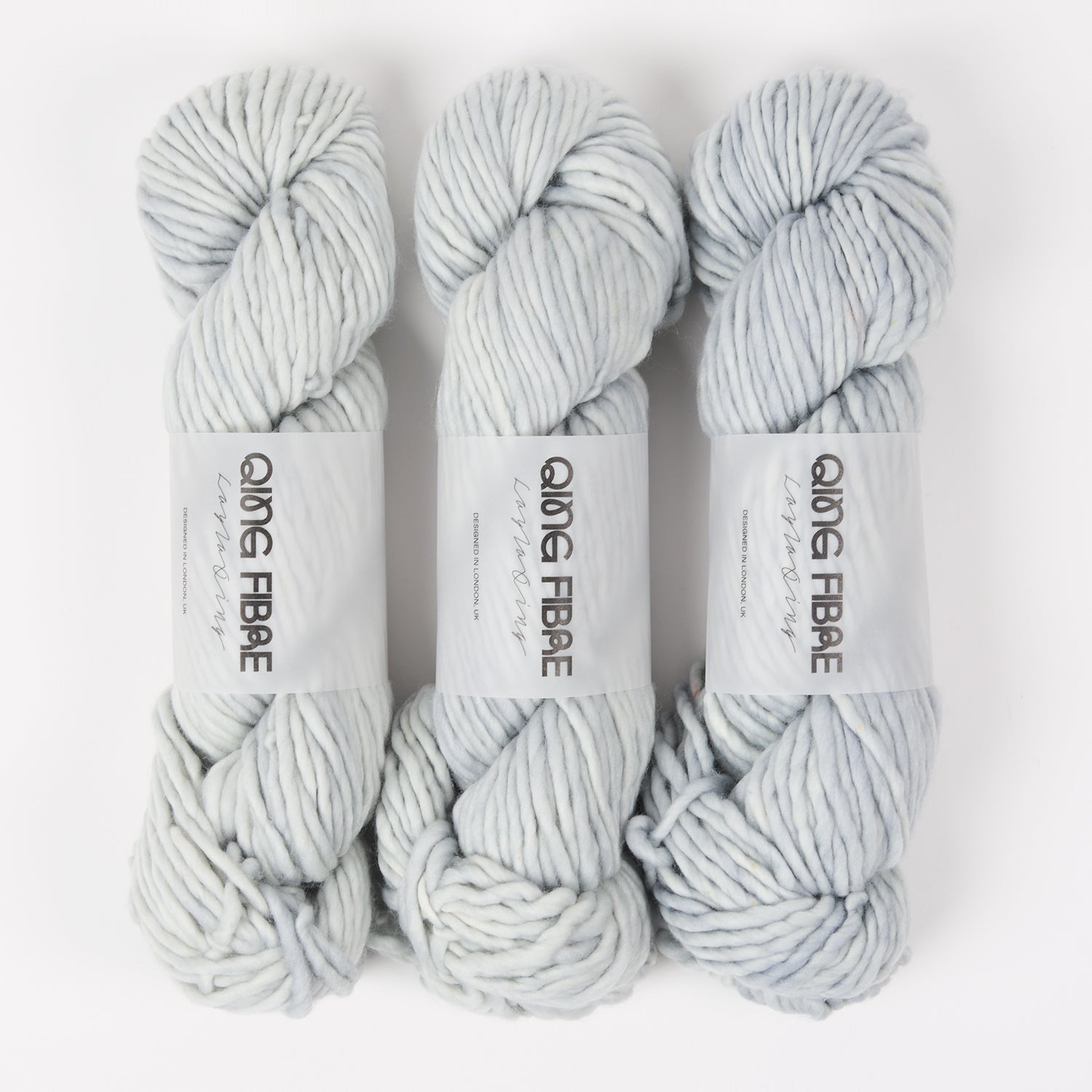 Qing Fibre BIG MERINO CHUNKY - BACKROOMS Merino wool Super Chunky grey Yarn