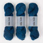 Qing Fibre DASHING SASSY - OKINAMI Merino wool Fingering blue Yarn